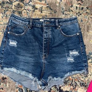 Free People jean shorts